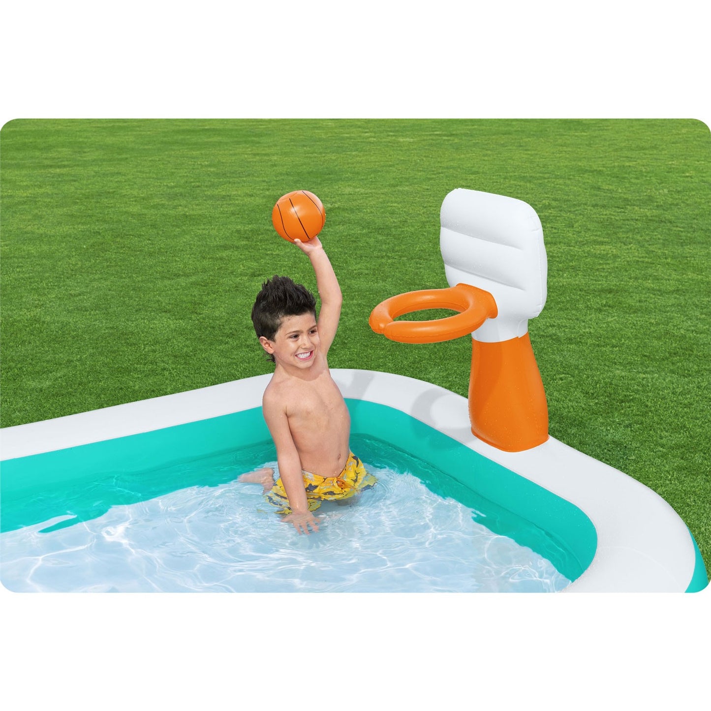 Bestway Dunk'N Splash Inflatable Pool - Inflatable play ground 251 x 168 x 102 cm - No:54445