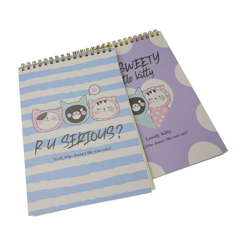M&G Chenguang So Many Cats Spiral Notebook, Fun Note-Taking, A5 Single Ruled - 60 sheets - No:APNDC009
