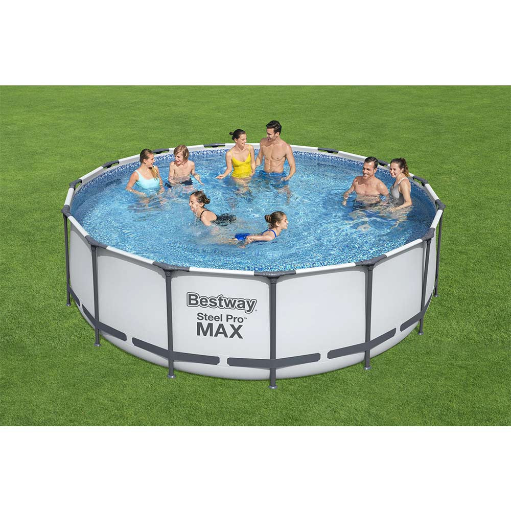 Bestway Above Ground Swimming Pool Round Steel Pro Max 457x122 Cm - No:56438