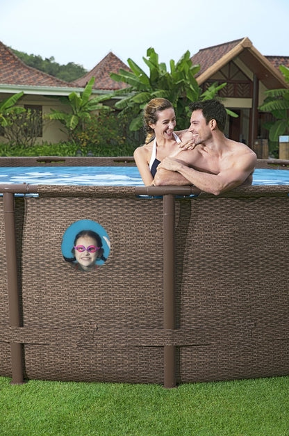 Bestway Power Steel Swim Vista Series Above Ground Pool Complete Set with Filter Pump 549x122 cm - No: 56977