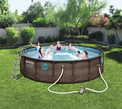 Bestway Power Steel Swim Vista Series Above Ground Pool Complete Set with Filter Pump 549x122 cm - No: 56977