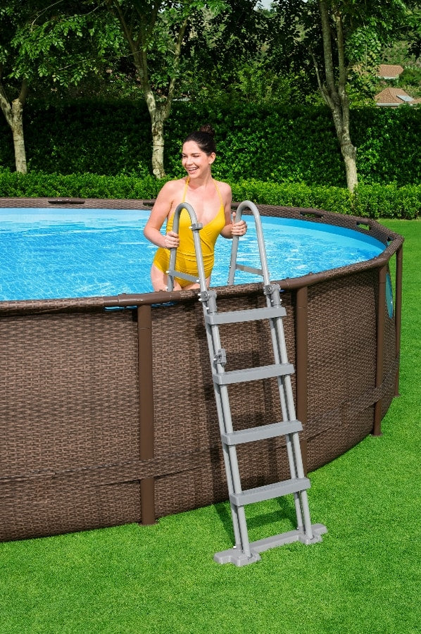 Bestway Power Steel Swim Vista Series Above Ground Pool Complete Set with Filter Pump 549x122 cm - No: 56977
