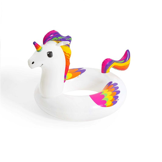 عوامة سباحة بتصميم يونيكورن خيالي من بيست واي، مقاس 119 سم × 91 سم، رقم: 36159 
