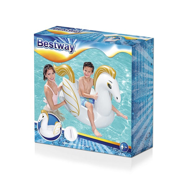 Bestway White Pegasus Ride-on 1.59m x 1.09m No: 41121