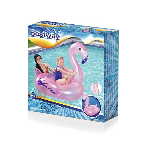 فلامنجو وردي قابل للنفخ من بيست واي، 1.27 متر × 1.27 متر - رقم: 41122