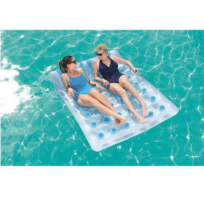 Bestway H2ogo! double beach bed inflatable pool float 193 x 142cm - No:43055