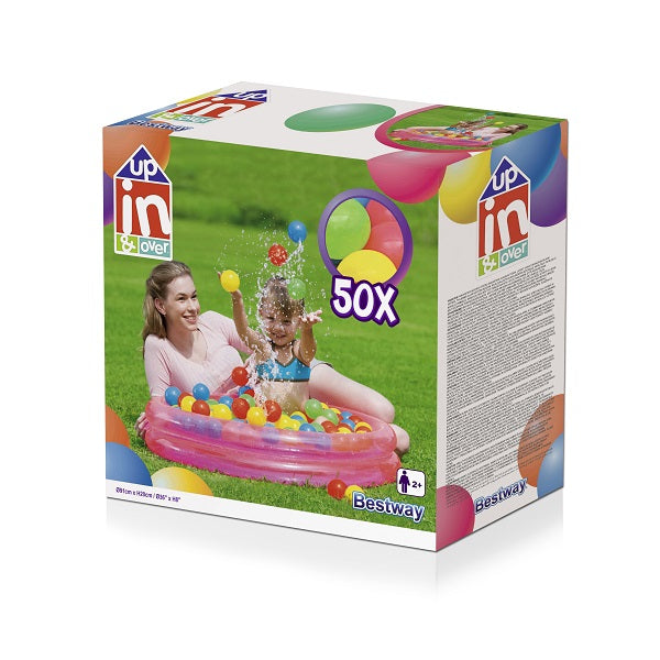 Bestway Up, In & Over 2-Ring Ball Pit Play Pool 91cm x H20cm