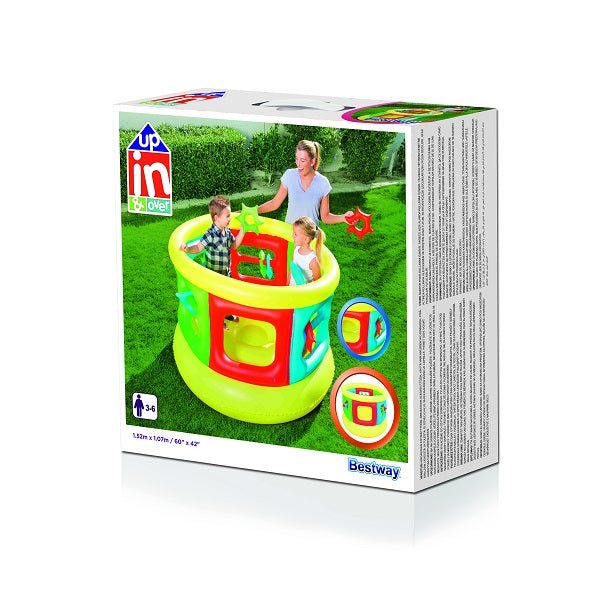 صالة ألعاب رياضية أنبوبية للقفز من بيست واي، للأعلى والداخل والخارج، 1.52 متر × ارتفاع 1.07 متر