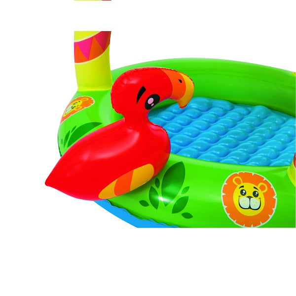 مسبح بيست واي للأطفال بتصميم الغابة، مقاوم للأشعة فوق البنفسجية، أبعاده 99 سم ​​× 91 سم × 71 سم