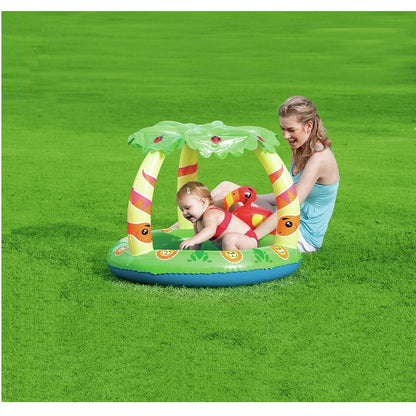 مسبح بيست واي للأطفال بتصميم الغابة، مقاوم للأشعة فوق البنفسجية، أبعاده 99 سم ​​× 91 سم × 71 سم