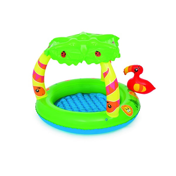 مسبح بيست واي للأطفال بتصميم الغابة، مقاوم للأشعة فوق البنفسجية، أبعاده 99 سم ​​× 91 سم × 71 سم