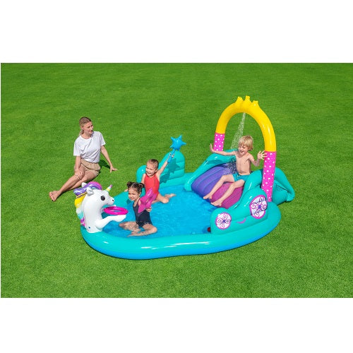 Bestway Magical Unicorn Carriage Play Center 2.74m x 1.98m x 1.37m