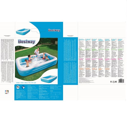 مسبح بيست واي الأزرق المستطيل 3.05 متر × 1.83 متر × 56 سم - رقم: 54009