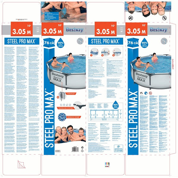Bestway Steel Pro MAX Pool 3.05m x 76cm  - No:  56406