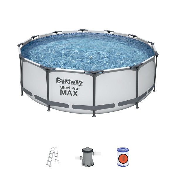 Bestway Above Ground Swimming Pool Round Steel Pro Max 366x122 Cm - No:56420
