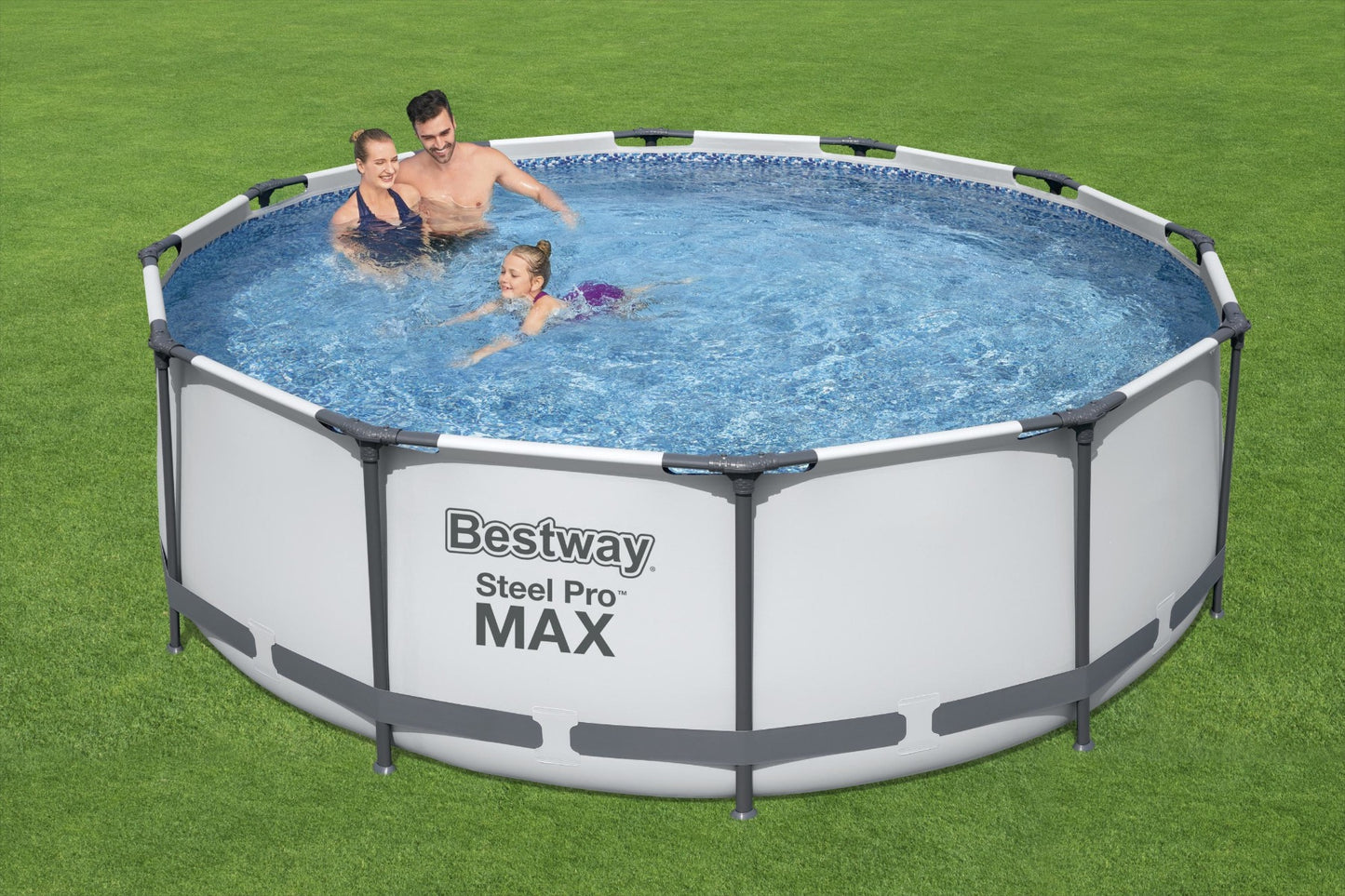 Bestway Above Ground Swimming Pool Round Steel Pro Max 366x122 Cm - No:56420