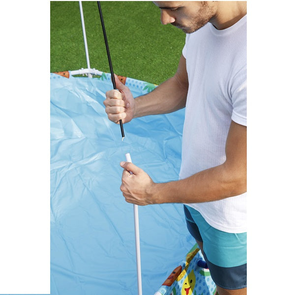 Steel Pro UV Careful 2.44m x 51cm Splash-in-Shade Play Pool - No:56432