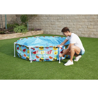 Steel Pro UV Careful 2.44m x 51cm Splash-in-Shade Play Pool - No:56432