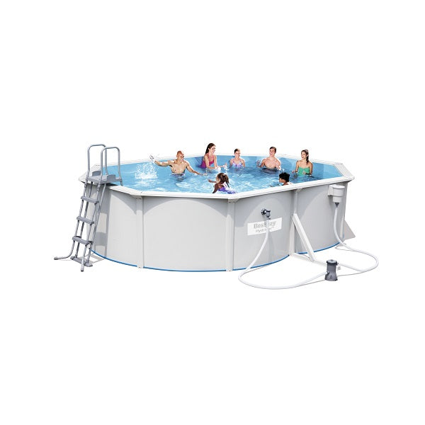 مجموعة حمام سباحة هيدريوم من بيست واي، أبعادها 5.00 متر × 3.60 متر × 1.20 متر