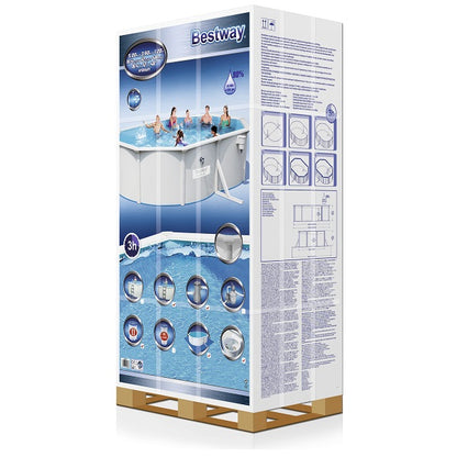 مجموعة حمام سباحة هيدريوم من بيست واي، أبعادها 5.00 متر × 3.60 متر × 1.20 متر