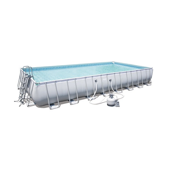 Bestway Power Steel pool 9.56m x 4.88m x 1.32m Rectangular Pool Set - No:56623