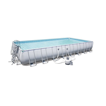 Bestway Power Steel pool 9.56m x 4.88m x 1.32m Rectangular Pool Set - No:56623