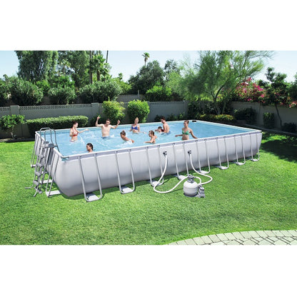 Bestway Power Steel pool 9.56m x 4.88m x 1.32m Rectangular Pool Set - No:56623