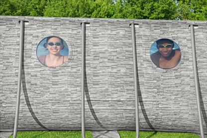 مسبح بيست واي بيضاوي الشكل فوق الأرض مع نافذة سباحة 549×274×122 سم - رقم: 56716