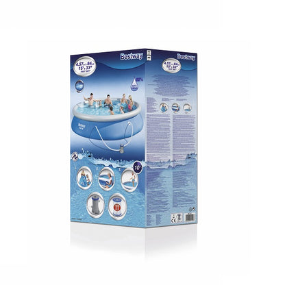 مسبح بيست واي سريع التركيب دائري فوق الأرض 4.57 × 84 سم رقم: 57313