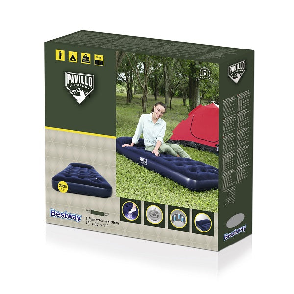 Bestway Pavillo Aeroluxe Airbed Twin Built-in Foot Pump 1.88m x 99cm x 28cm -No:67224