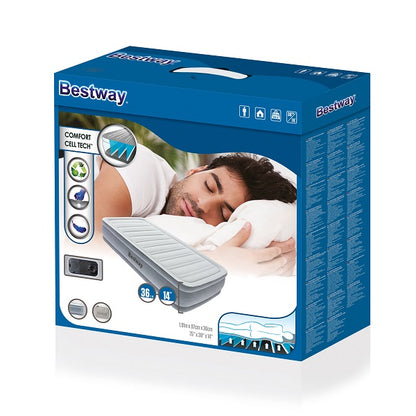 مرتبة هوائية مرتفعة فاخرة من بيست واي، مقاس 1.91 متر × 97 سم × 36 سم، طراز كومفورت سيل سليب زون (مفردة)