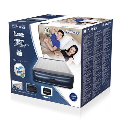 Bestway Tritech Airbed Queen Built-in AC Pump 2.03m x 1.52m x 46cm