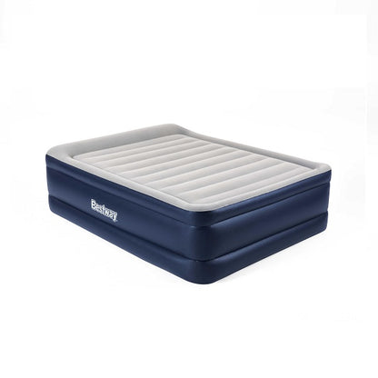Bestway Tritech Airbed Queen Inflatable Mattress Built-in AC Pump 2.03m x 1.52m x 61cm - No:67690