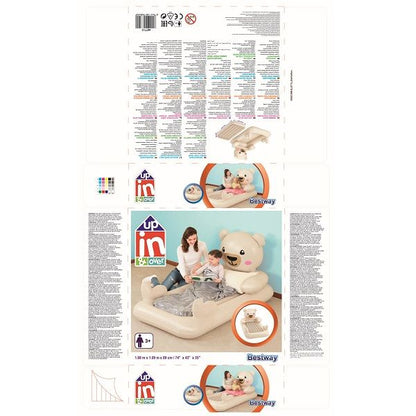 مرتبة هوائية بيست واي أب، إن آند أوفر دريم تشيسر - تيدي بير 1.88 متر × 1.09 متر × 89 سم 