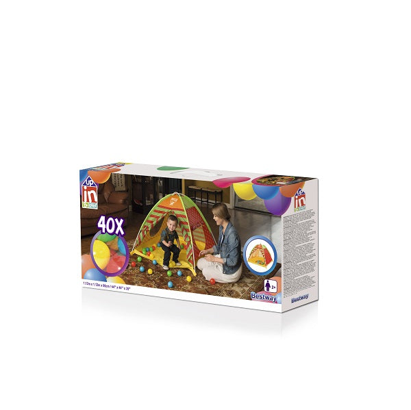 Bestway Kids Ball Pit With Tent Play Fun Game Room House 1.12m x 1.12m x 90cm
