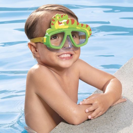 قناع غطس للسباحة من بيست واي هيدرو، مصنوع من البولي كربونات، ألوان متنوعة، للأطفال - رقم: 22064