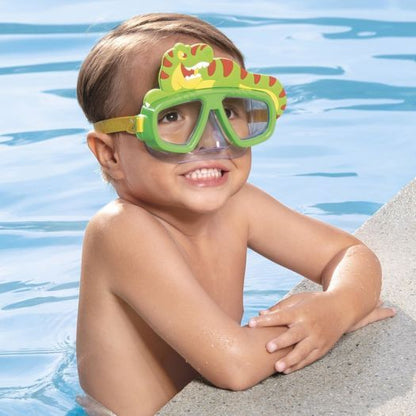 قناع غطس للسباحة من بيست واي هيدرو، مصنوع من البولي كربونات، ألوان متنوعة، للأطفال - رقم: 22064