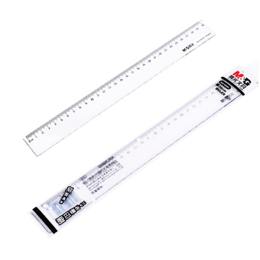 M&G Chenguang Transparent 30cm office plastic ruler - No: ARL96005