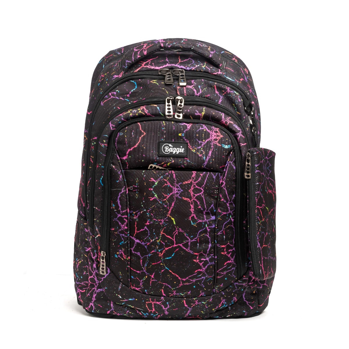 حقيبة ظهر كبيرة الحجم بتصميم عصري، تتسع لأجهزة الكمبيوتر المحمولة مقاس 15.6 بوصة و19 بوصة، مع حافظة أقلام - (الألوان: أسود)