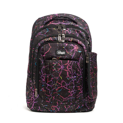 حقيبة ظهر كبيرة الحجم بتصميم عصري، تتسع لأجهزة الكمبيوتر المحمولة مقاس 15.6 بوصة و19 بوصة، مع حافظة أقلام - (الألوان: أسود)