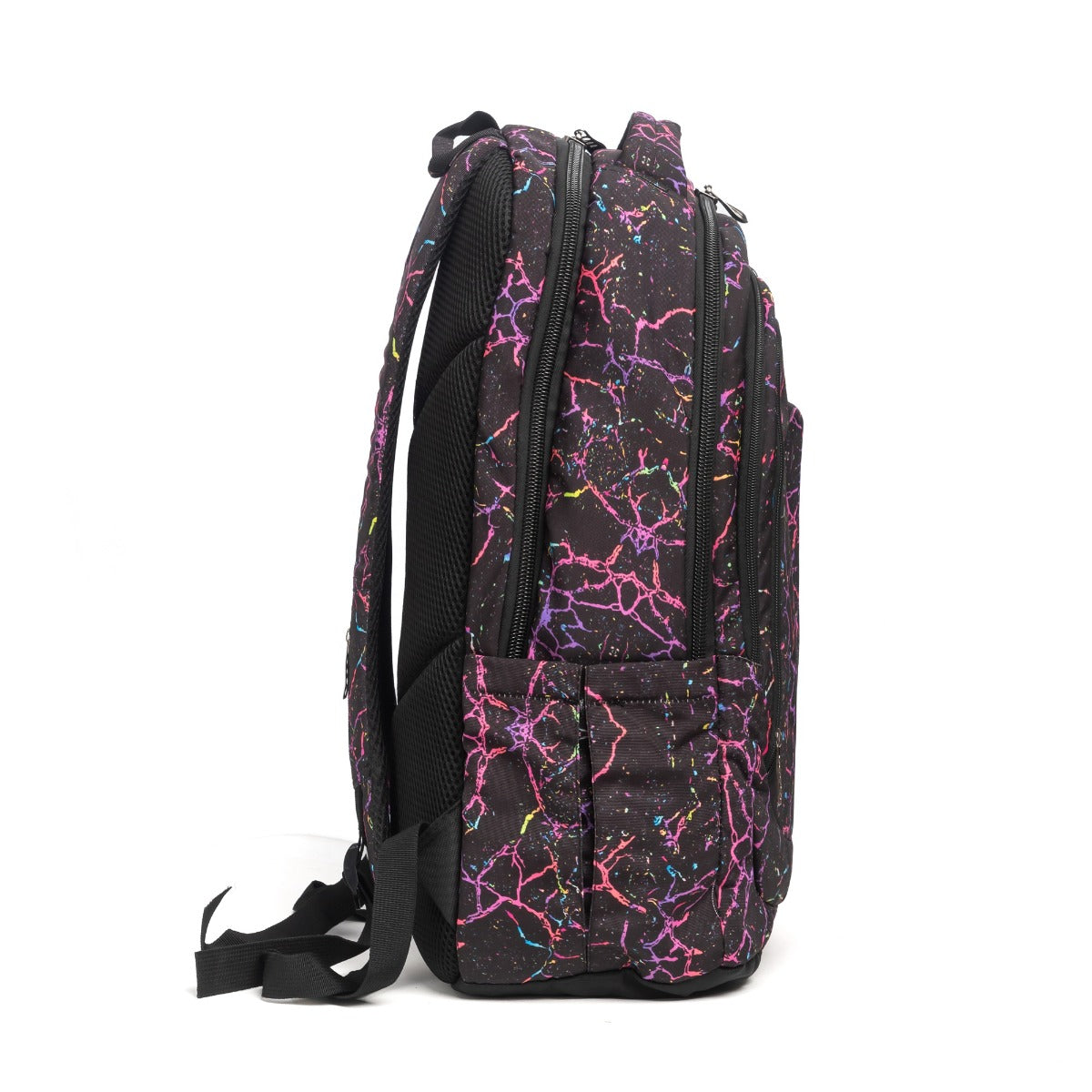 حقيبة ظهر كبيرة الحجم بتصميم عصري، تتسع لأجهزة الكمبيوتر المحمولة مقاس 15.6 بوصة و19 بوصة، مع حافظة أقلام - (الألوان: أسود)