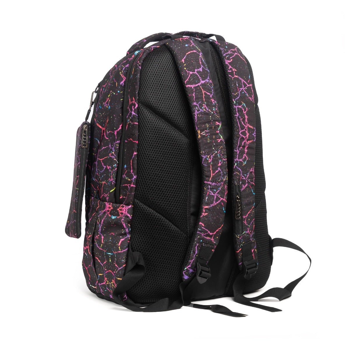 حقيبة ظهر كبيرة الحجم بتصميم عصري، تتسع لأجهزة الكمبيوتر المحمولة مقاس 15.6 بوصة و19 بوصة، مع حافظة أقلام - (الألوان: أسود)