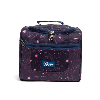 حقيبة غداء معزولة من باغي، 7 لتر، حقيبة حرارية مطورة، حقيبة تبريد، حقائب غداء حرارية (نجوم / أسود)