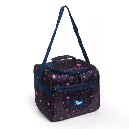 حقيبة غداء معزولة من باغي، 7 لتر، حقيبة حرارية مطورة، حقيبة تبريد، حقائب غداء حرارية (نجوم / أسود)