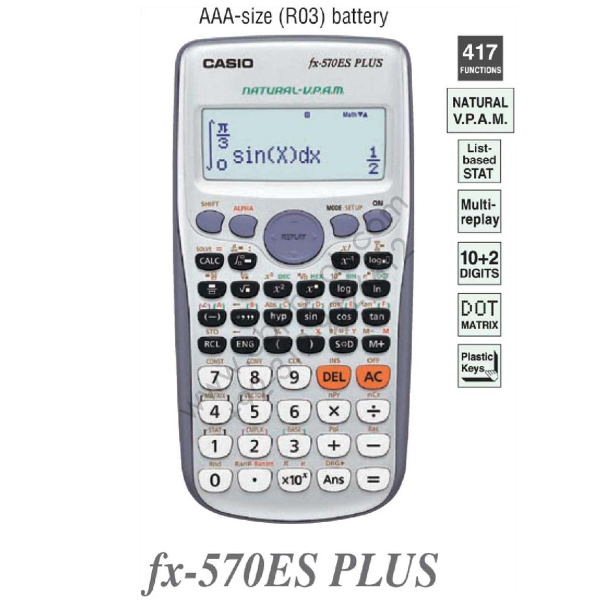 Casio Scientific Calculator, Battery - No:FX-570ES