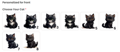 كوب سيراميك - قطة سوداء - قابل للتخصيص 