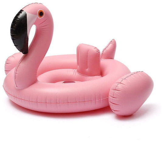 White and Pink Children's Inflatable Flamingo Swimming Pool - No:19282