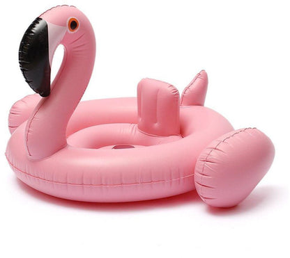 White and Pink Children's Inflatable Flamingo Swimming Pool - No:19282