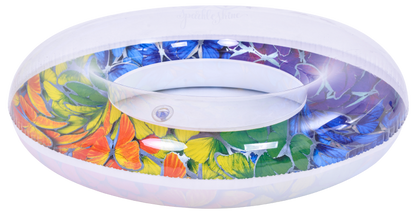 عوامة سباحة مزينة بفراشات ملونة، قطرها 90 سم
