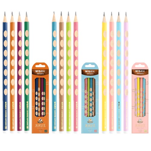 أقلام رصاص M&amp;G Chenguang 6 ذات مظهر ملون مثلث HB - رقم: AWPQ0916